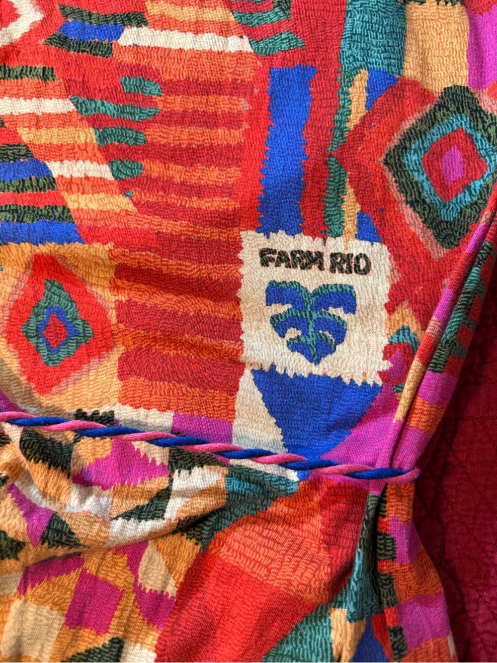 Farm Rio Summer Patches T-Shirt Dress Size XL - Picture 6 of 8